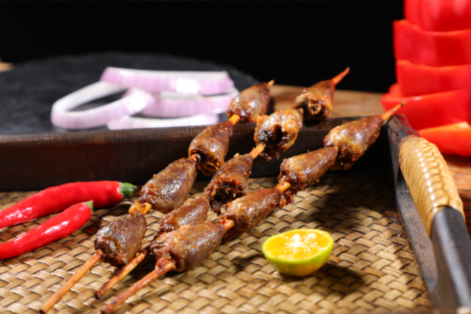 電烤雞心 電烤雞心